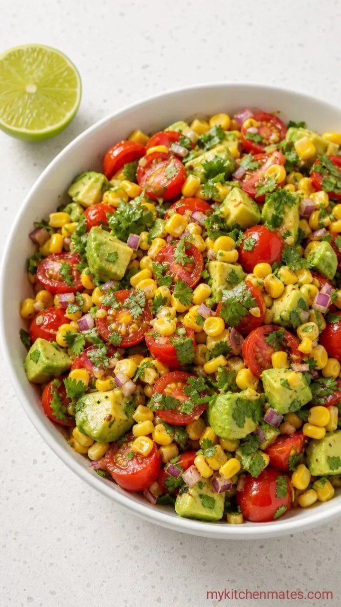 Fresh Corn Tomato Avocado Salad (Ready in 15 Minutes) Step 3: Toss and Serve