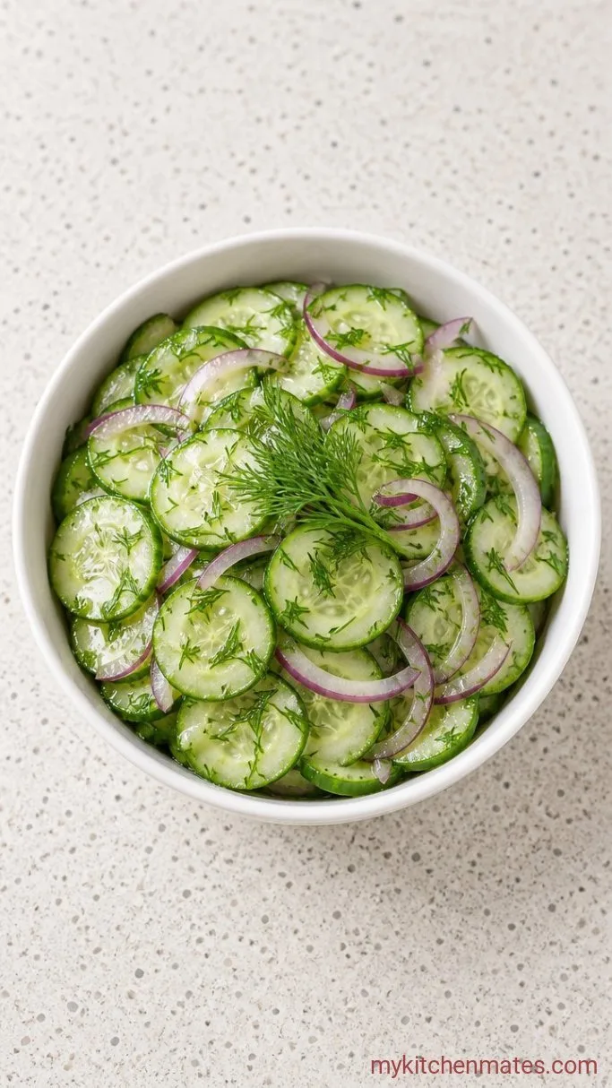 Quick 10-Minute Pickled Cucumber Salad Step 3: Toss and Serve