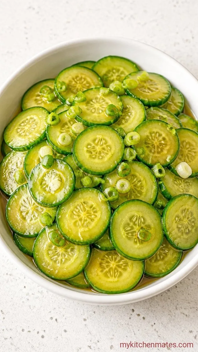 Quick 5-Minute Cucumber Vinegar Salad Step 3: Toss and Serve
