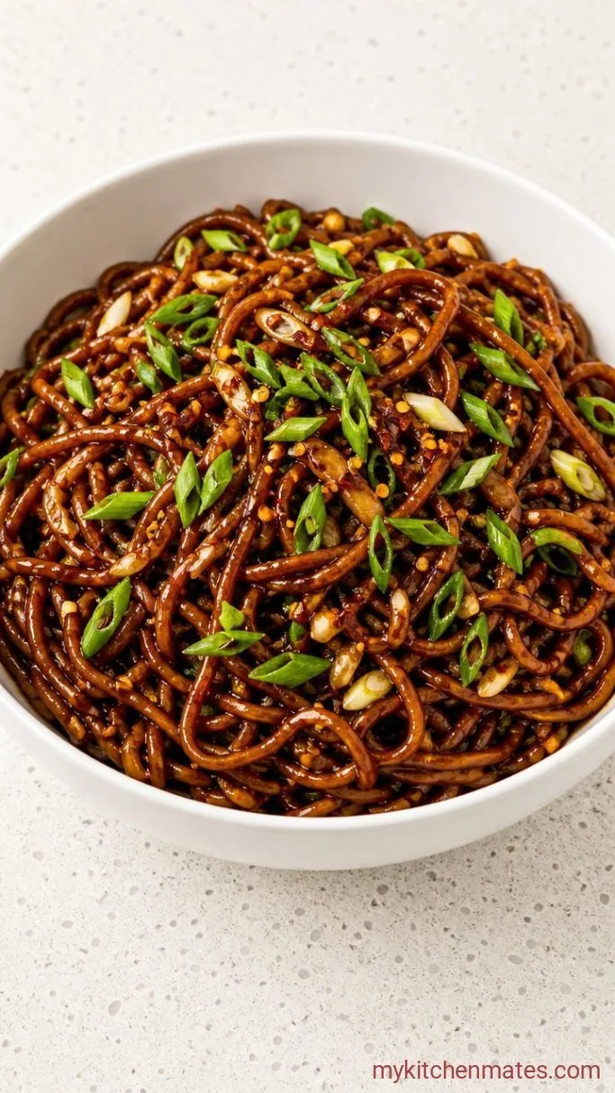 20-Minute Garlic Soy Sauce Noodles Step 3: Toss Everything Together