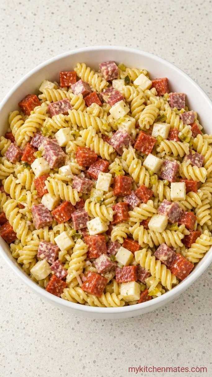 Step 3: Toss the Meat and Cheese Mix
