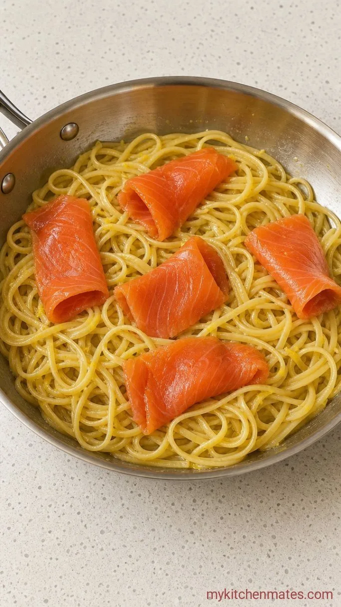 20-Minute Creamy Smoked Salmon Pasta Step 3: Toss the Pasta and Fold in the Salmon