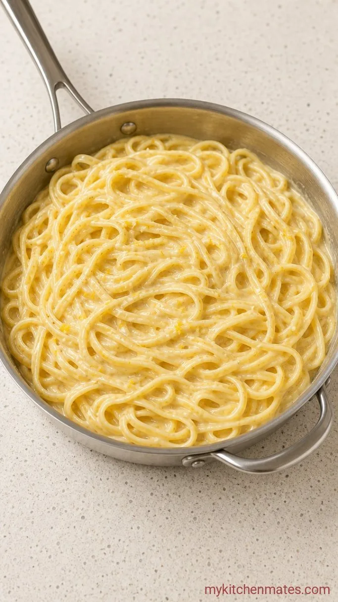 20-Minute Creamy Lemon Pasta Step 3: Toss the Pasta in the Sauce