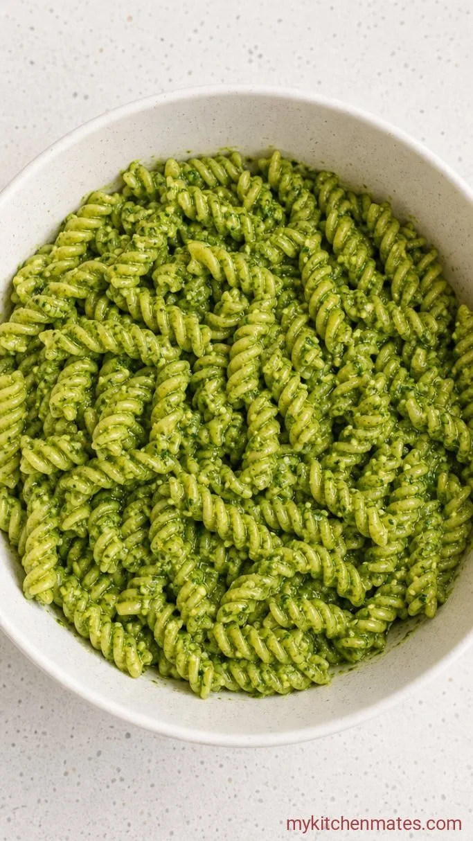 Step 3: Toss the Pasta with Pesto