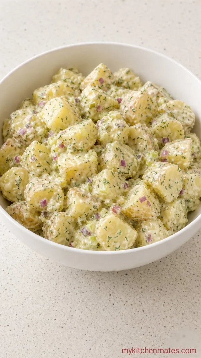 20-Minute Instant Pot Potato Salad Step 3: Toss the Warm Potatoes and Dressing
