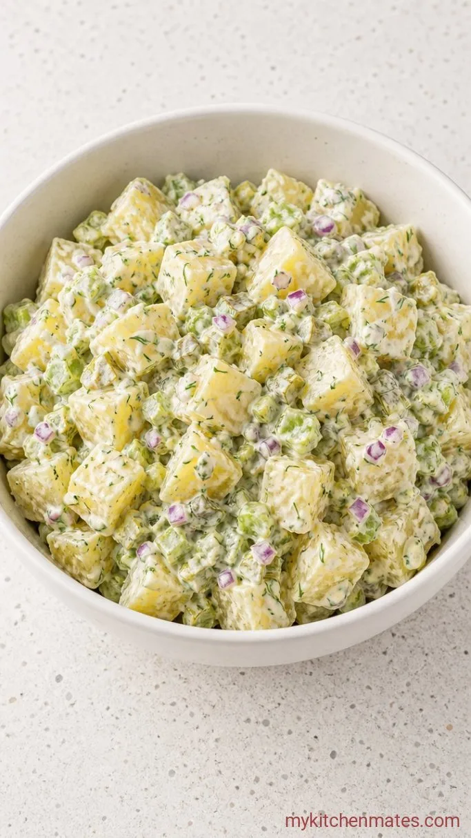 Step 3: Toss the Warm Potatoes with Dressing
