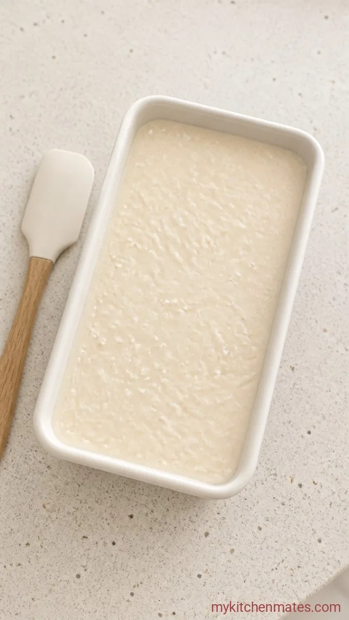 Tender Coconut Ice Cream (No-Churn) Step 3: Transfer and Freeze