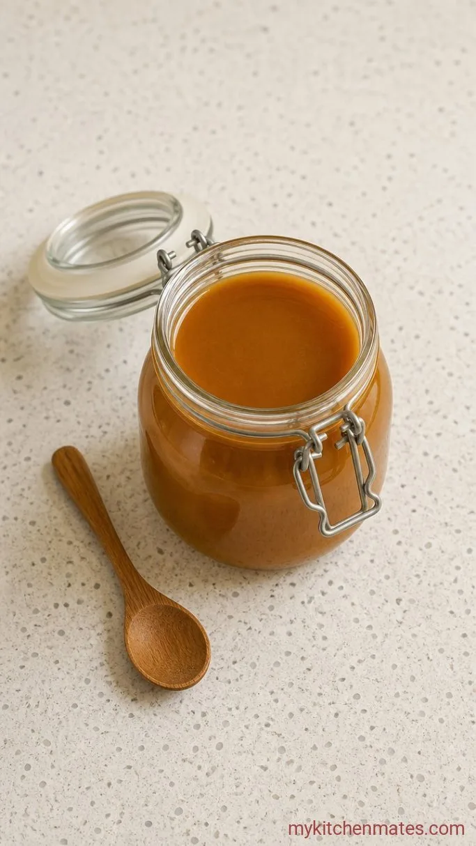 Quick 5-Minute Mustard BBQ Sauce Step 3: Transfer to a Jar and Serve