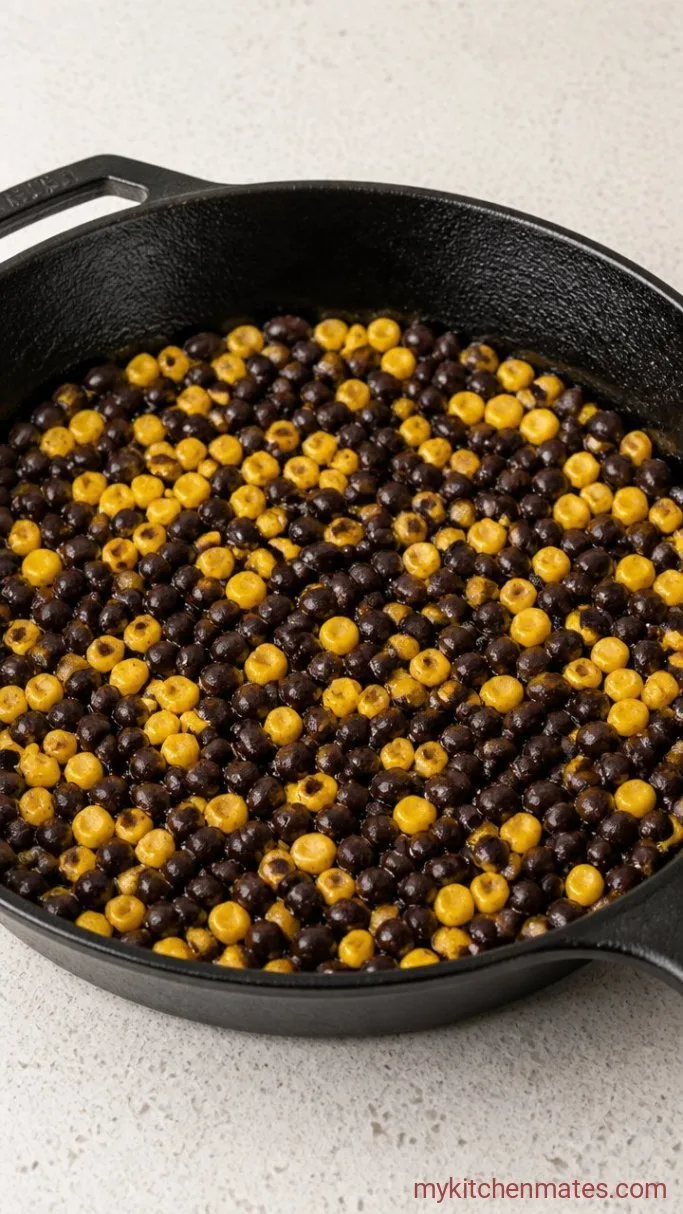 Smoky Sweet Potato Black Bean Burritos Step 3: Warm the Beans and Corn