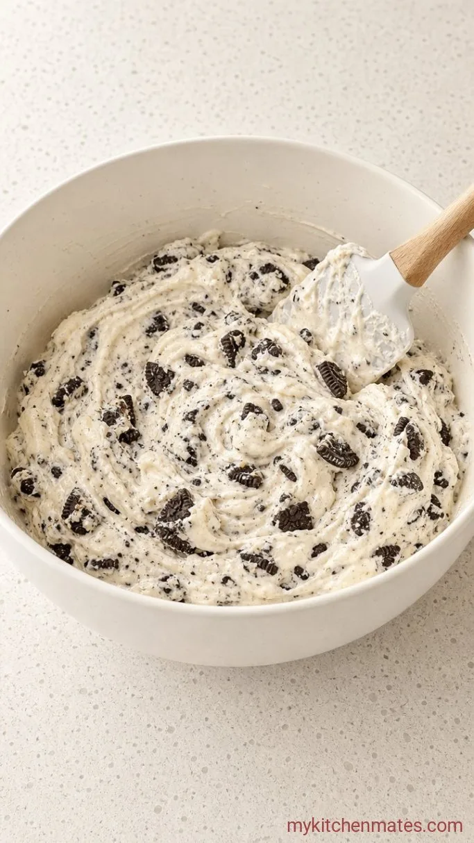 No-Bake Oreo Cheesecake Cups Step 3: Whip and Fold