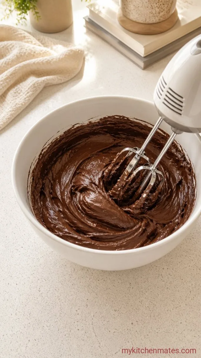 Step 3: Whip the Chocolate Frosting