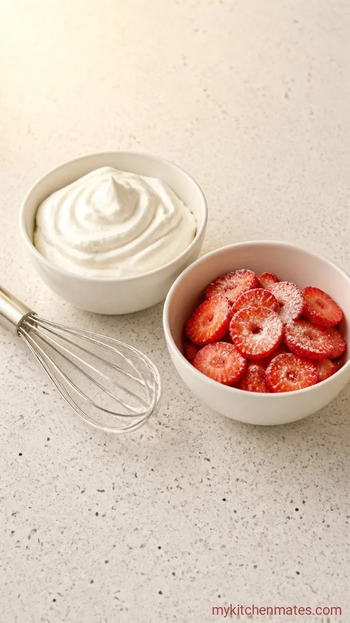 Step 3: Whip the Cream and Prep the Berries