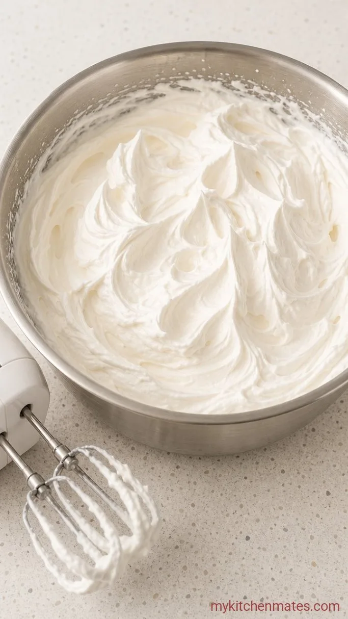 Light and Fluffy Korean Strawberry Cake Step 3: Whip the Cream