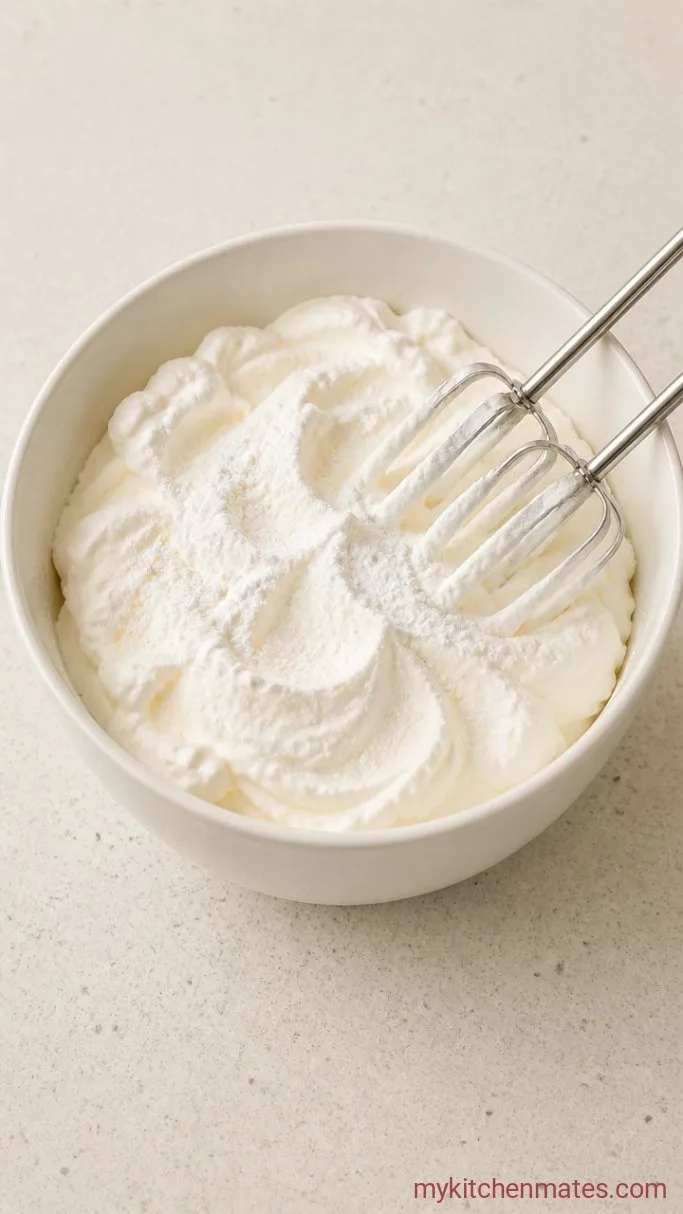 Layered Brownie Trifle Step 3: Whip the Cream