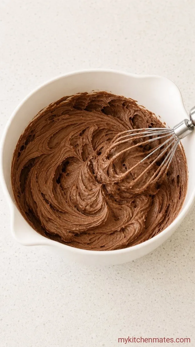 Fudgy Brownie Stack Cake with Chocolate Ganache Step 3: Whip the Ganache