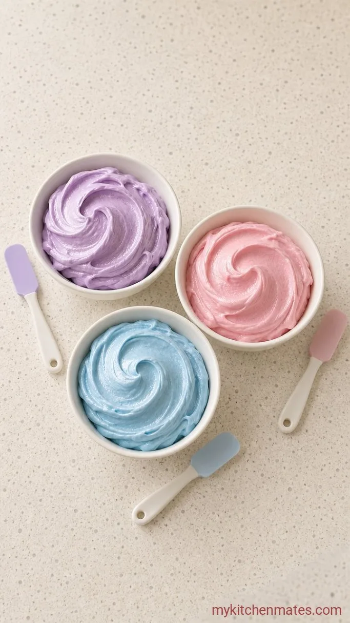 Adorable 4-Inch Mermaid Bento Cake (One-Bowl Vanilla) Step 3: Whip the Pastel Buttercream