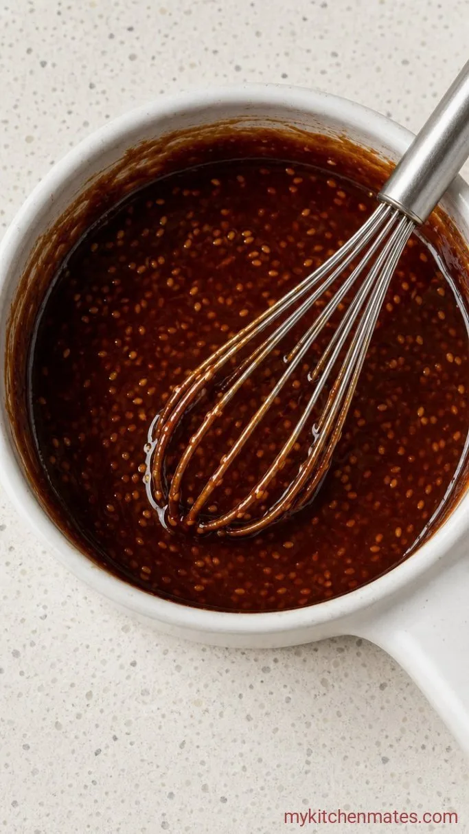 Crispy Sesame Tofu in 25 Minutes Step 3: Whisk and Simmer the Sauce