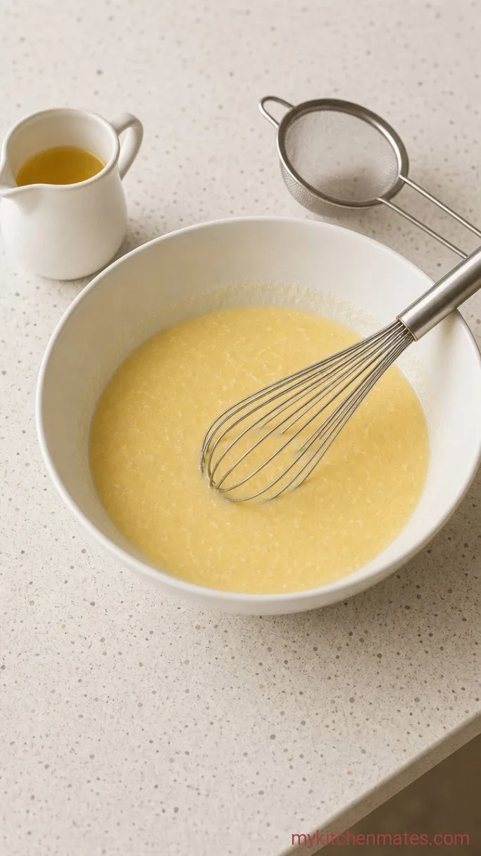 Step 3: Whisk and Temper the Egg Mixture