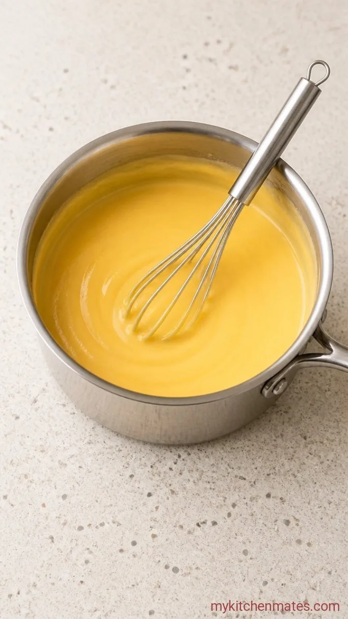 Crispy Homemade Taco Bell Nacho Fries with Nacho Cheese Sauce Step 3: Whisk the Cheese Sauce