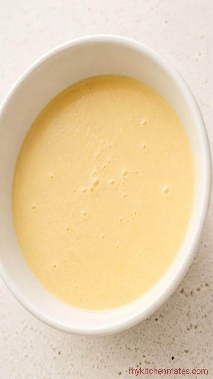 Old-Fashioned Rhubarb Custard Pie Step 3: Whisk the Custard