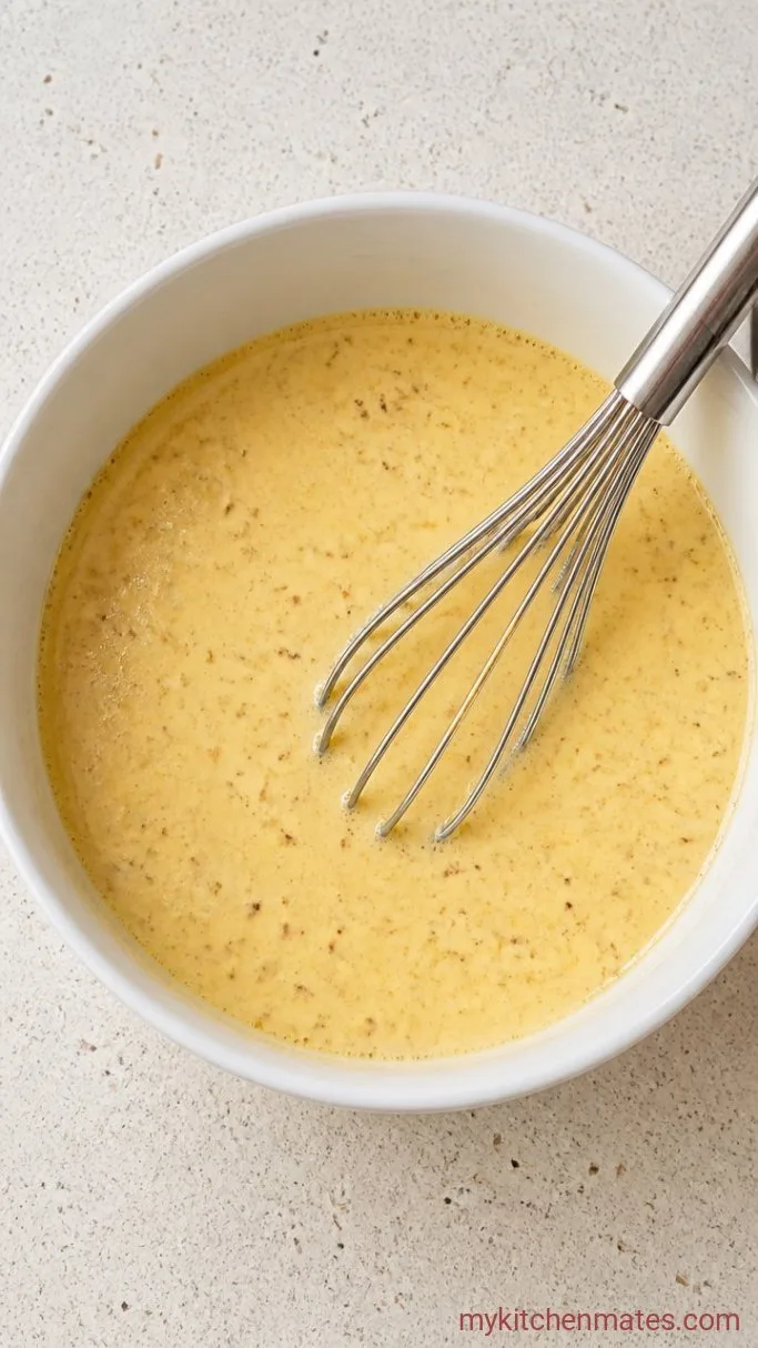 Broccoli Quiche with a Flaky Crust (No Soggy Bottom) Step 3: Whisk the Custard