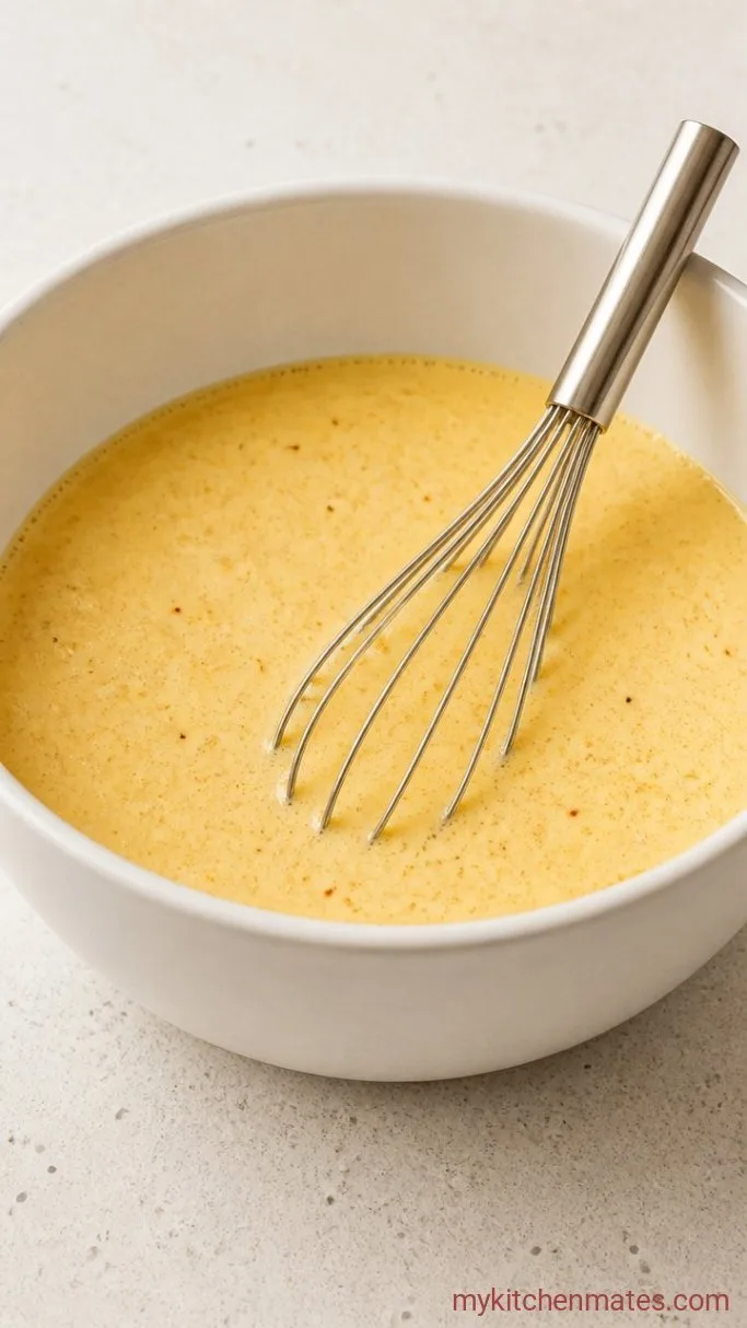 Chorizo and Manchego Quiche with Roasted Peppers Step 3: Whisk the Custard