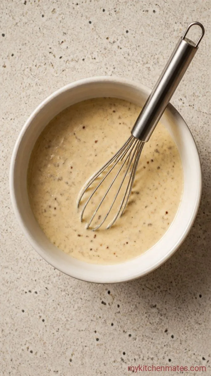 My Go-To Creamy Chicken Macaroni Salad Step 3: Whisk the Dressing