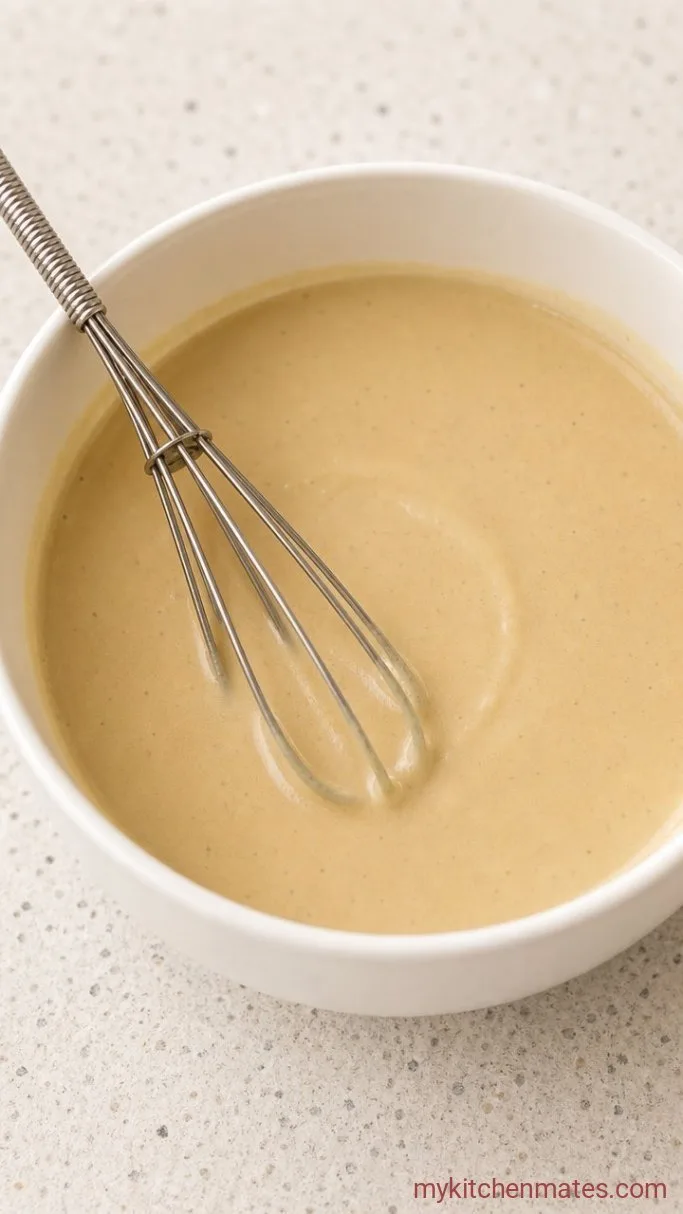 30-Minute Shrimp Quinoa Bowl with Lemon-Tahini Dressing Step 3: Whisk the Dressing