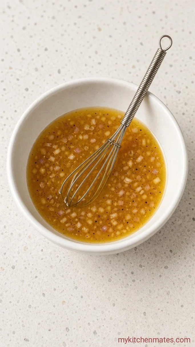 Roasted Fall Harvest Pasta Salad with Maple Dijon Dressing Step 3: Whisk the Dressing