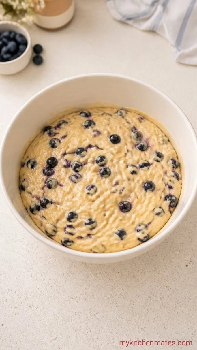 Moist Lemon Blueberry Loaf Cake Step 3: Whisk the Dry Ingredients and Fold in Blueberries