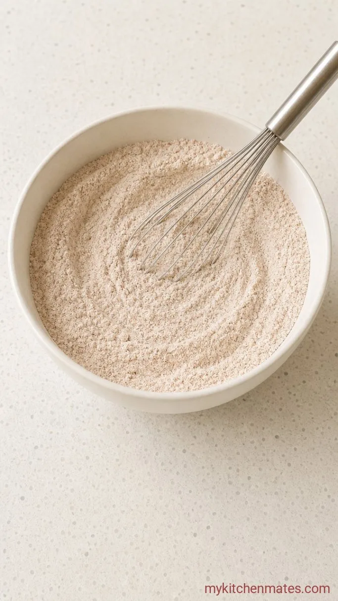 30-Minute Chewy Oatmeal Raisin Cookies Step 3: Whisk the Dry Ingredients