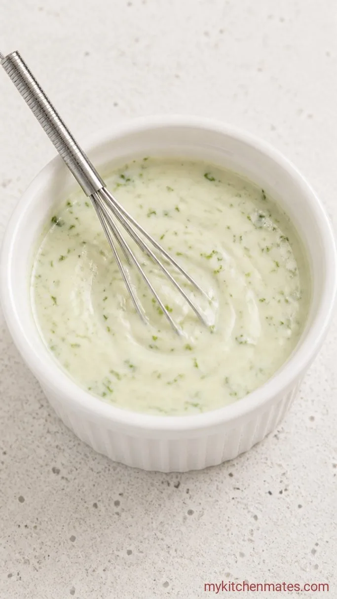 30-Minute Cilantro Lime Rice Bowl Step 3: Whisk the Lime Crema