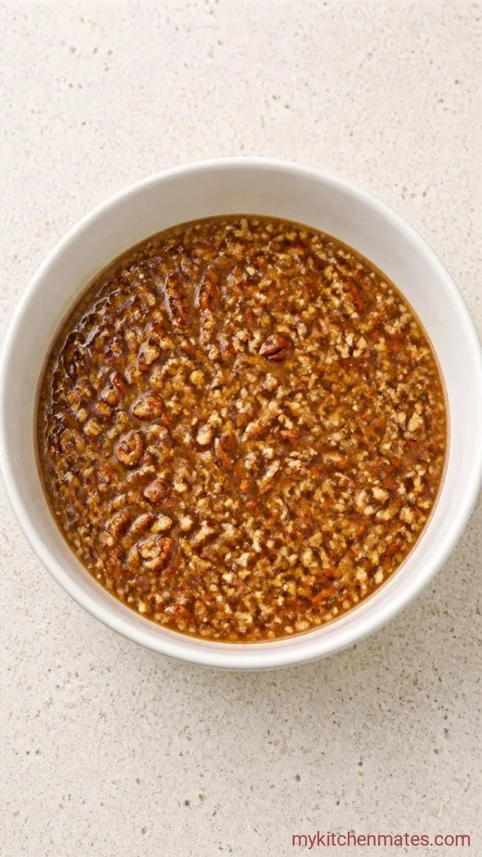 Mini Pecan Pies (The No-Roll Press-In Crust) Step 3: Whisk the Pecan Filling