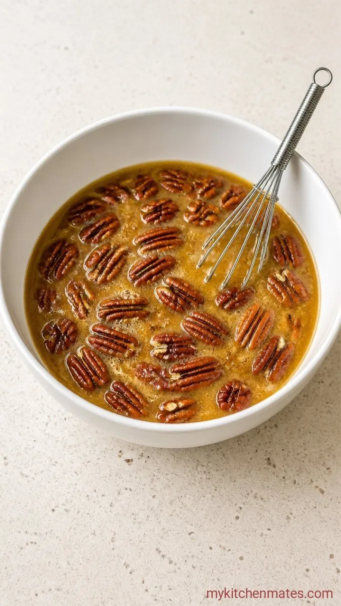 Step 3: Whisk the Pecan Topping
