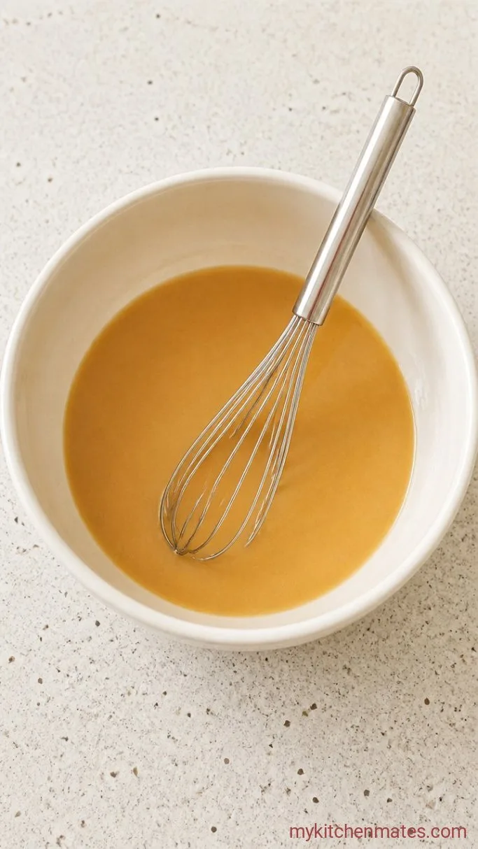 Sticky Gluten Free Pecan Pie Bars Step 3: Whisk Together the Filling