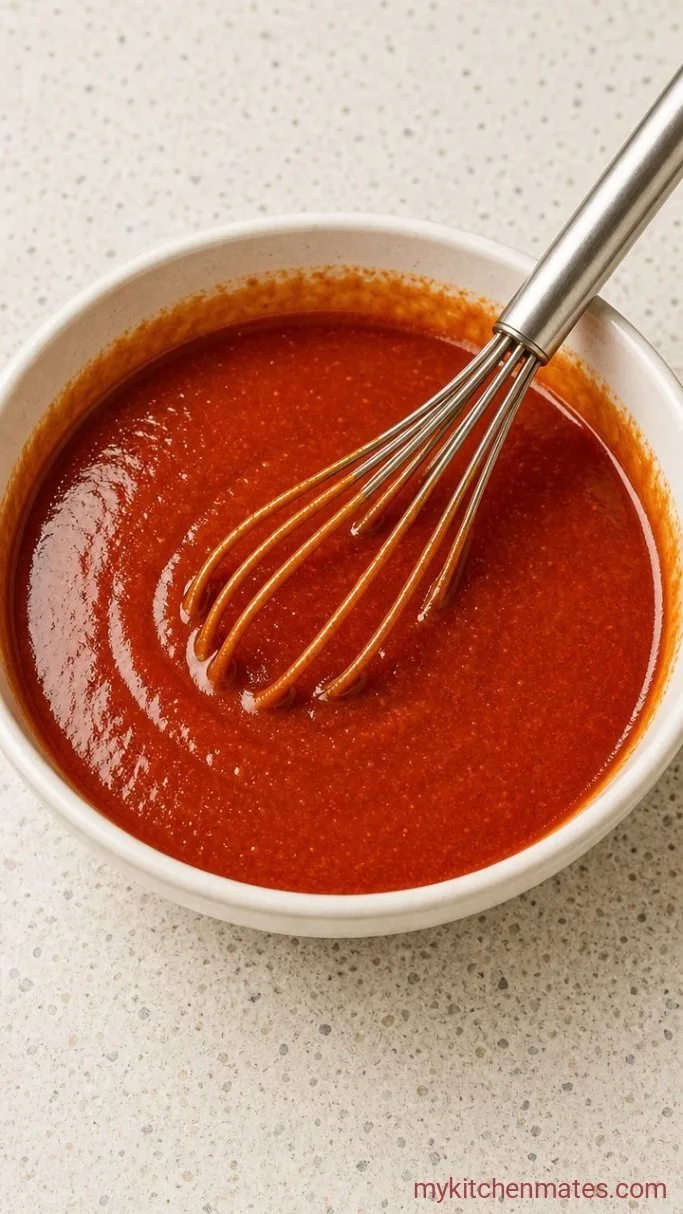 Crispy Oven Baked Chicken Wings Step 3: Whisk Together the Sauce