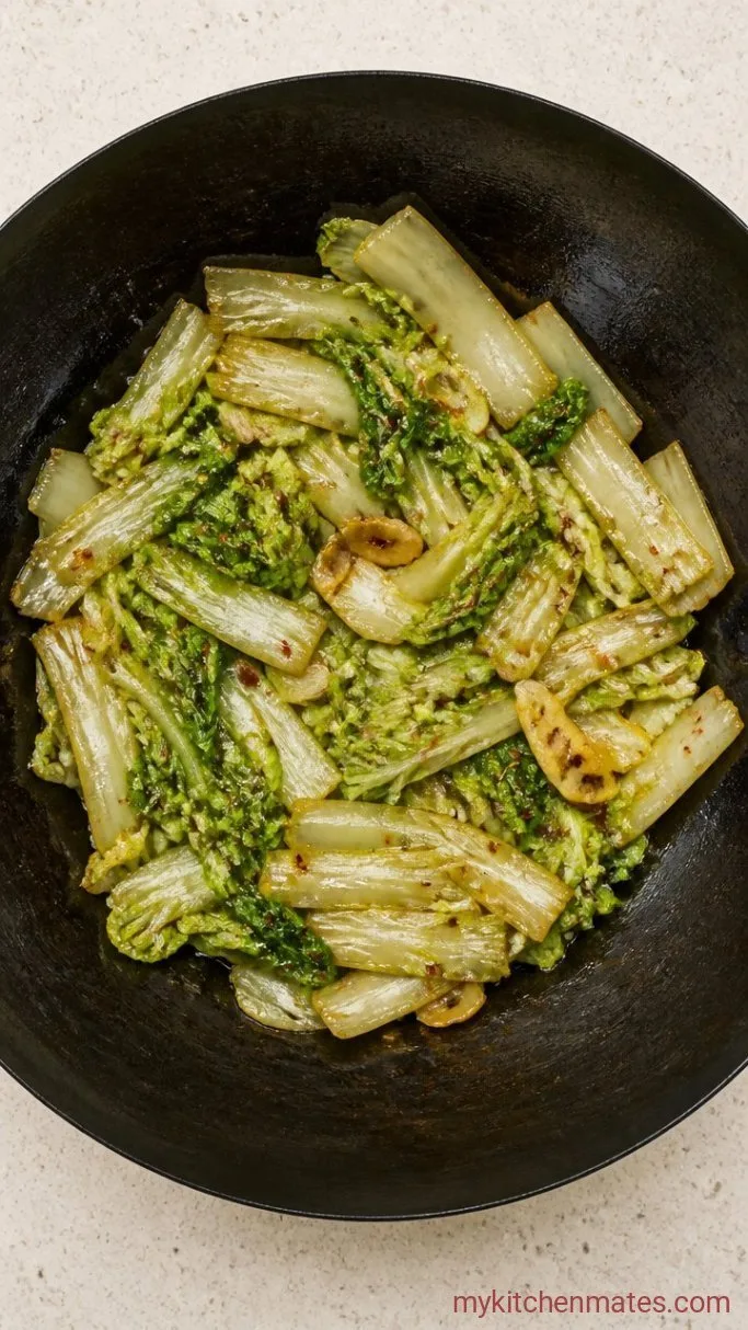 Step 3: Wilt the Cabbage in Batches