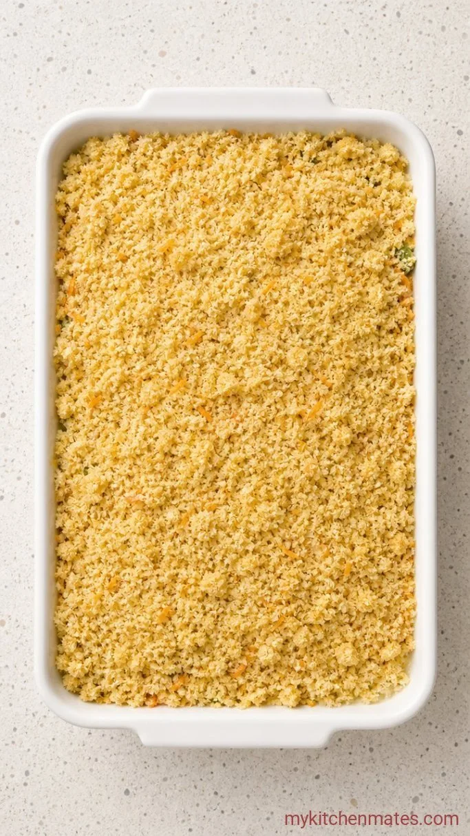 Zucchini Corn Casserole with Crispy Breadcrumbs Step 4: Add the Crispy Topping