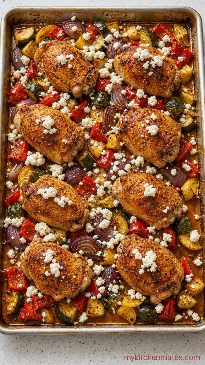 One-Pan Mediterranean Chicken Thighs Step 4: Add the Feta and Finish