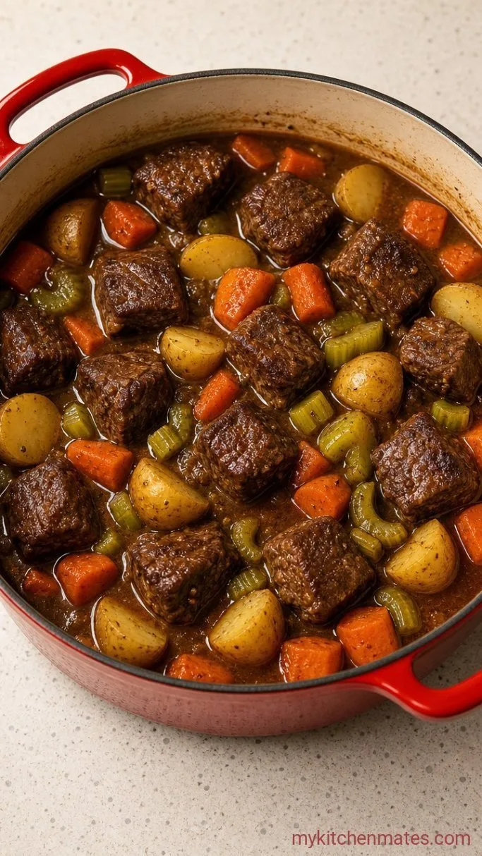 Hearty Pioneer Woman Beef Stew Step 4: Add the Hardy Vegetables