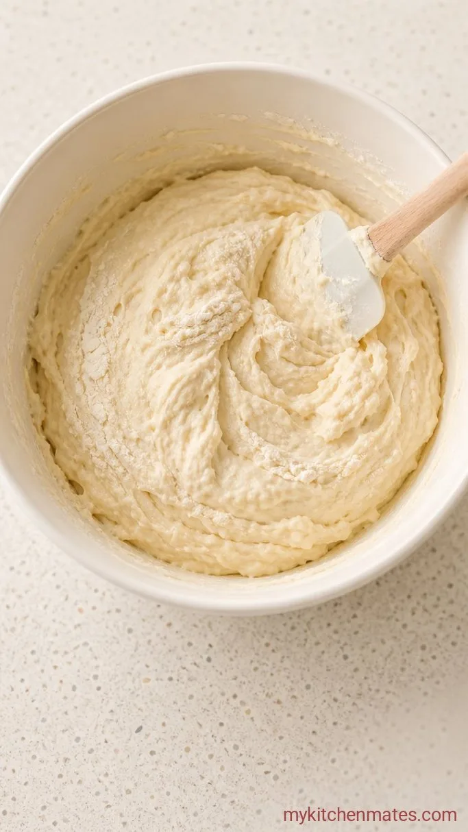 Sour Cream Streusel Coffee Cake Step 4: Add the Sour Cream and Dry Ingredients