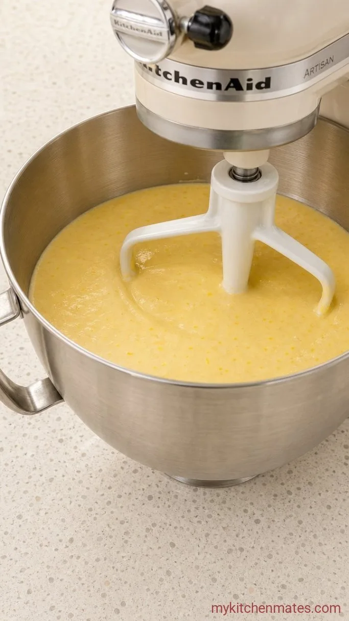 Step 4: Alternate the Dry Mix and Buttermilk