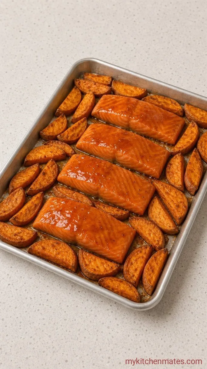 Step 4: Arrange the Salmon on the Pan