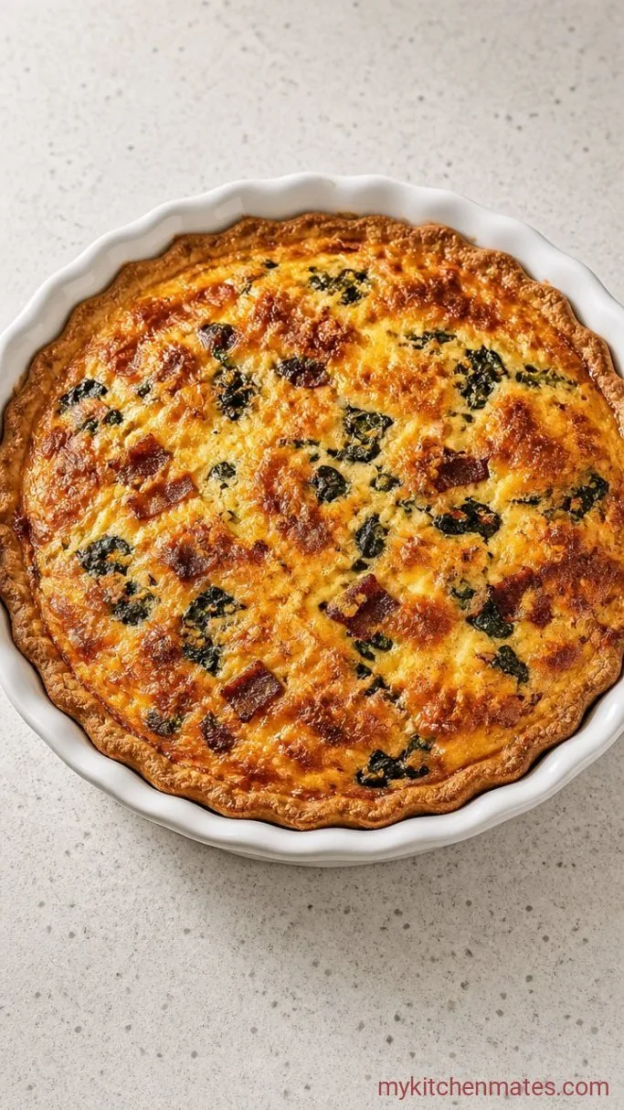 Step 4: Assemble and Bake the Quiche