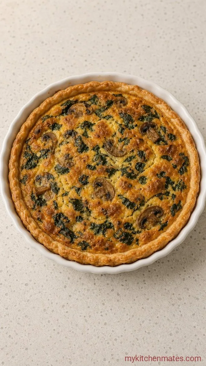 Easy Vegan Quiche That Actually Sets (No Eggs, No Dairy) Step 4: Assemble and Bake the Quiche