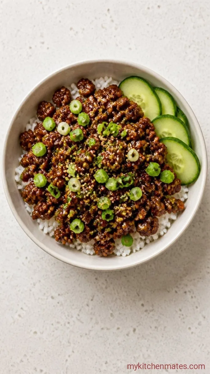 Quick Korean Beef Bowls (15-Minute Weeknight Dinner) Step 4: Assemble the Bowls and Serve