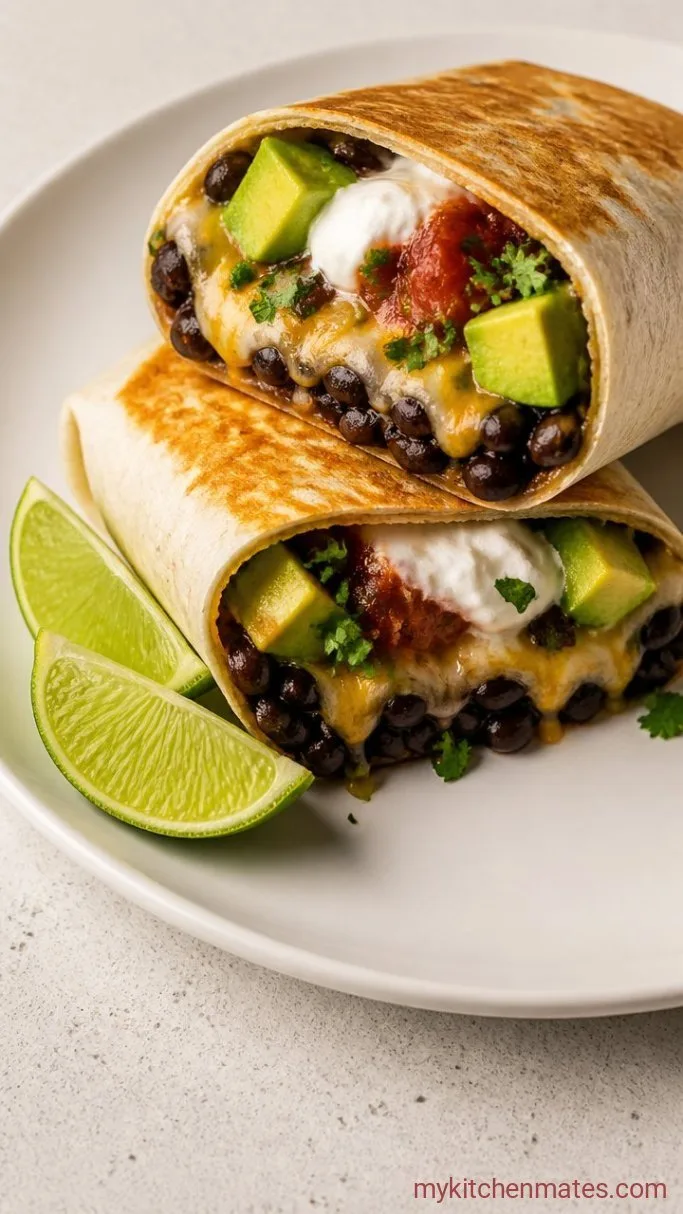 30-Minute Black Bean Burrito Step 4: Assemble the Burritos