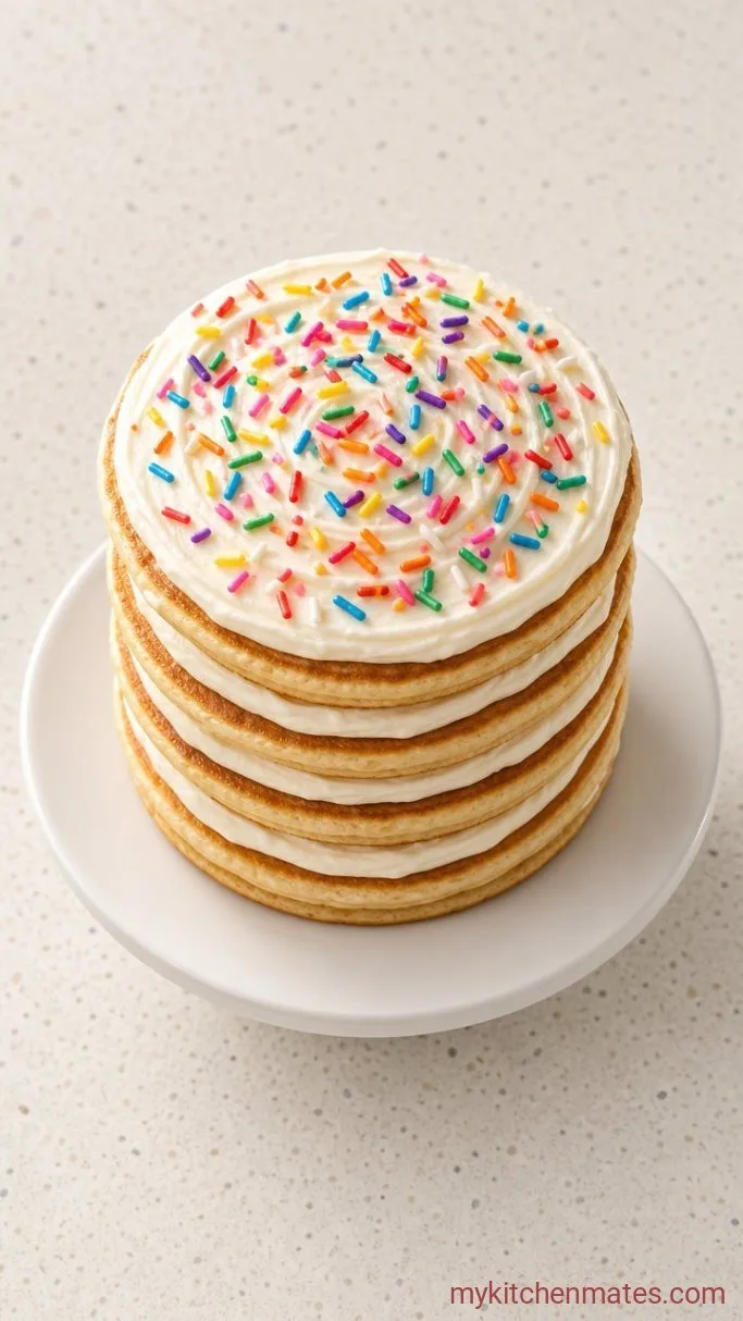 Step 4: Assemble the Pancake Cake