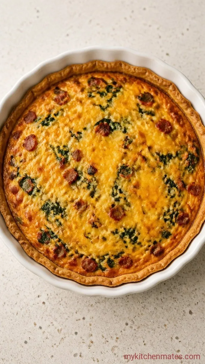 Step 4: Assemble the Quiche and Bake