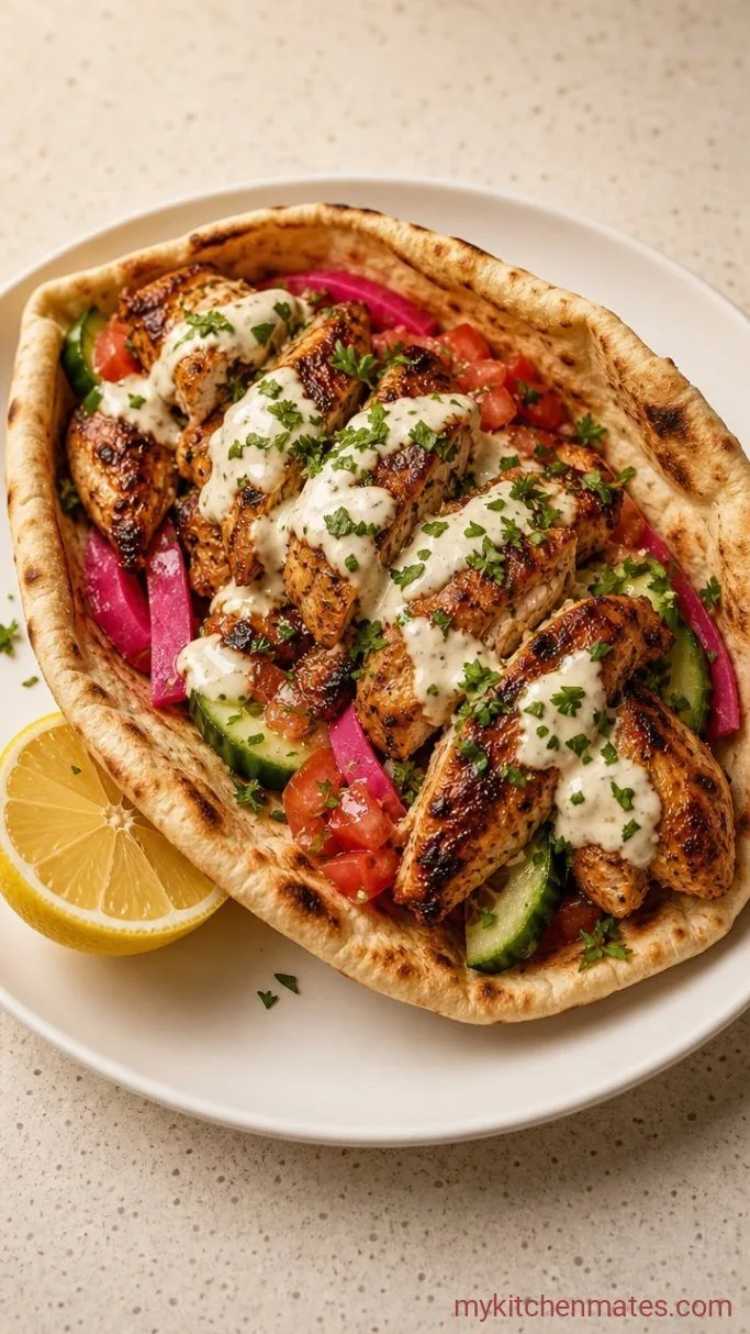 Easy One-Pan Chicken Thigh Shawarma Step 4: Assemble the Wraps